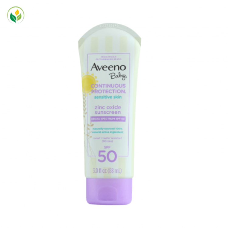 Aveeno Baby Continuous Protection Zinc Oxide SPF50 Sunscreen 88ml