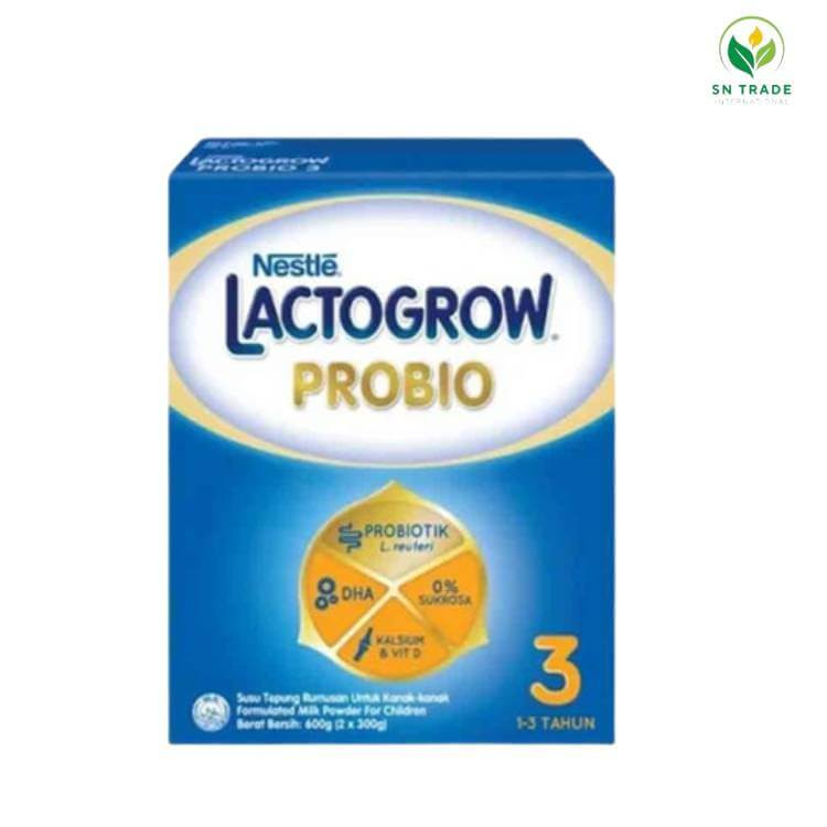 Nestlé LACTOGROW 3 Probiotik Formula Milk Powder (600g)